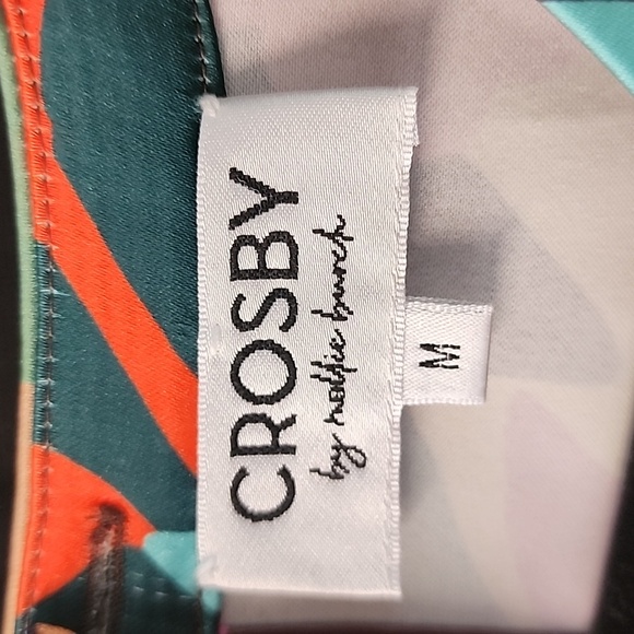 CROSBY by Mollie Burch Leopard Jungle Print Multicolor Abstract Top & Pants Set - Picture 9 of 9